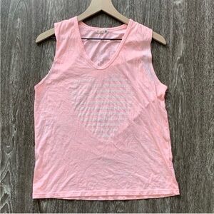 Sundry heart print cotton tank top. Size small